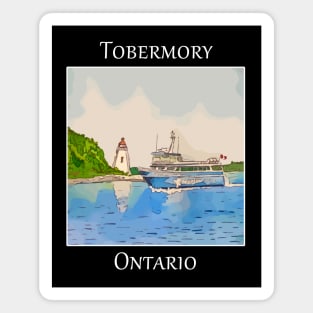 Tobermory Big Tub Lighthouse and Glass Bottom Boat - WelshDesigns Magnet